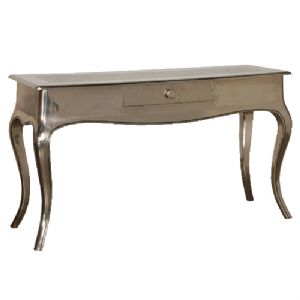 Lavish Silver Metal Console Table